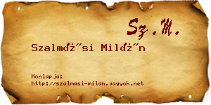 Szalmási Milán névjegykártya